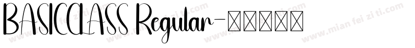 BASICCLASS Regular字体转换